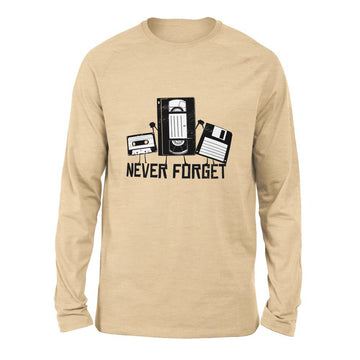 Never Forget The Old Stuff Men/Unisex Drop Shoulder Sweatshirt in Heather Sand Dune color